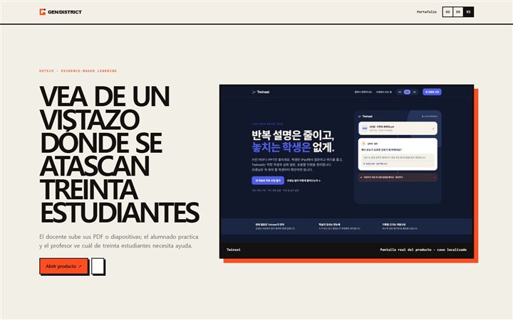 Aula con IA de Twinsei para docentes y estudiantes